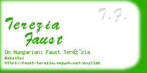 terezia faust business card